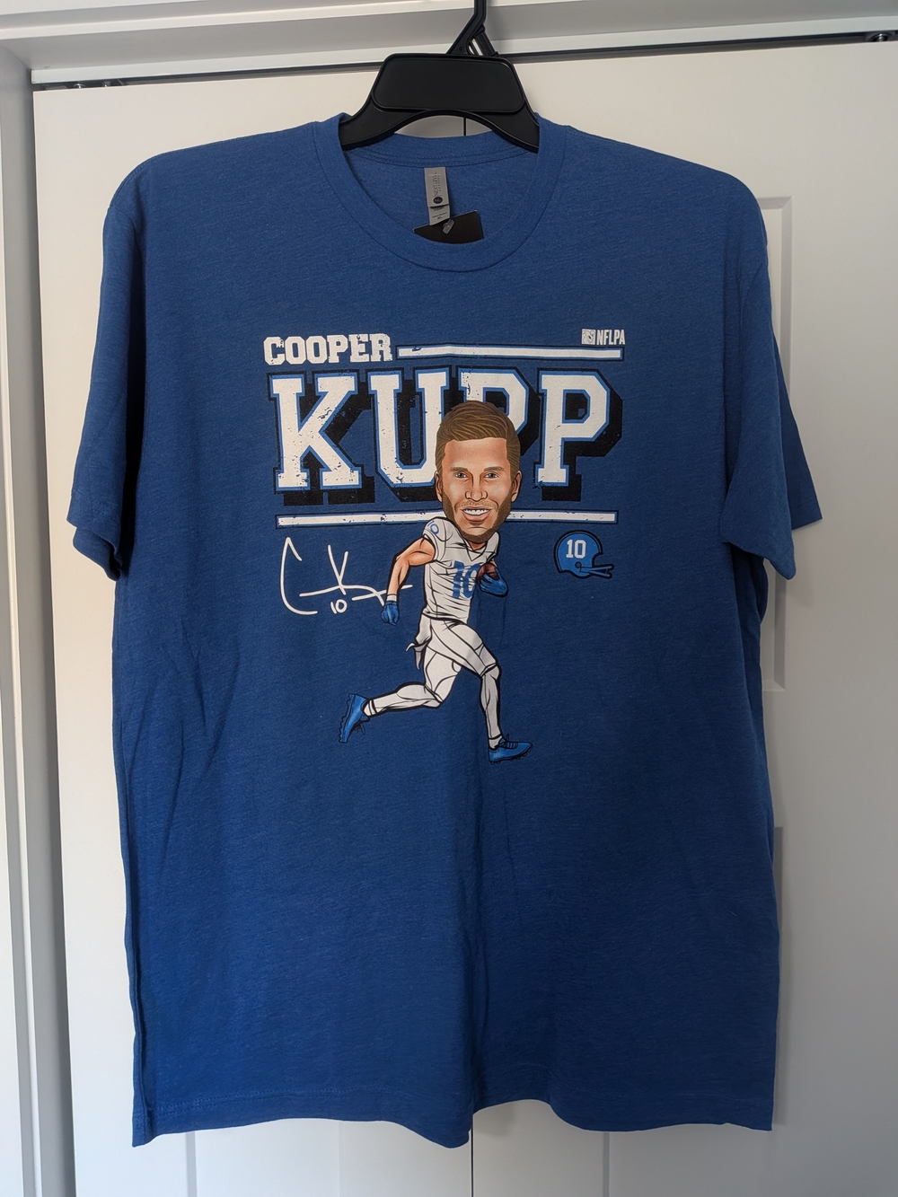 NWT Cooper Kupp Rams Caricature 500 Level Brand Tri Blend Shirt Mens XL